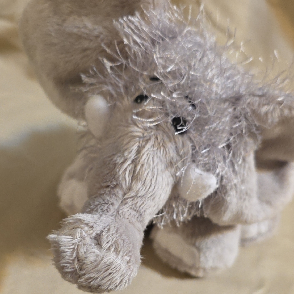 GANZ Webkinz Fuzzy Gray Elephant Plush